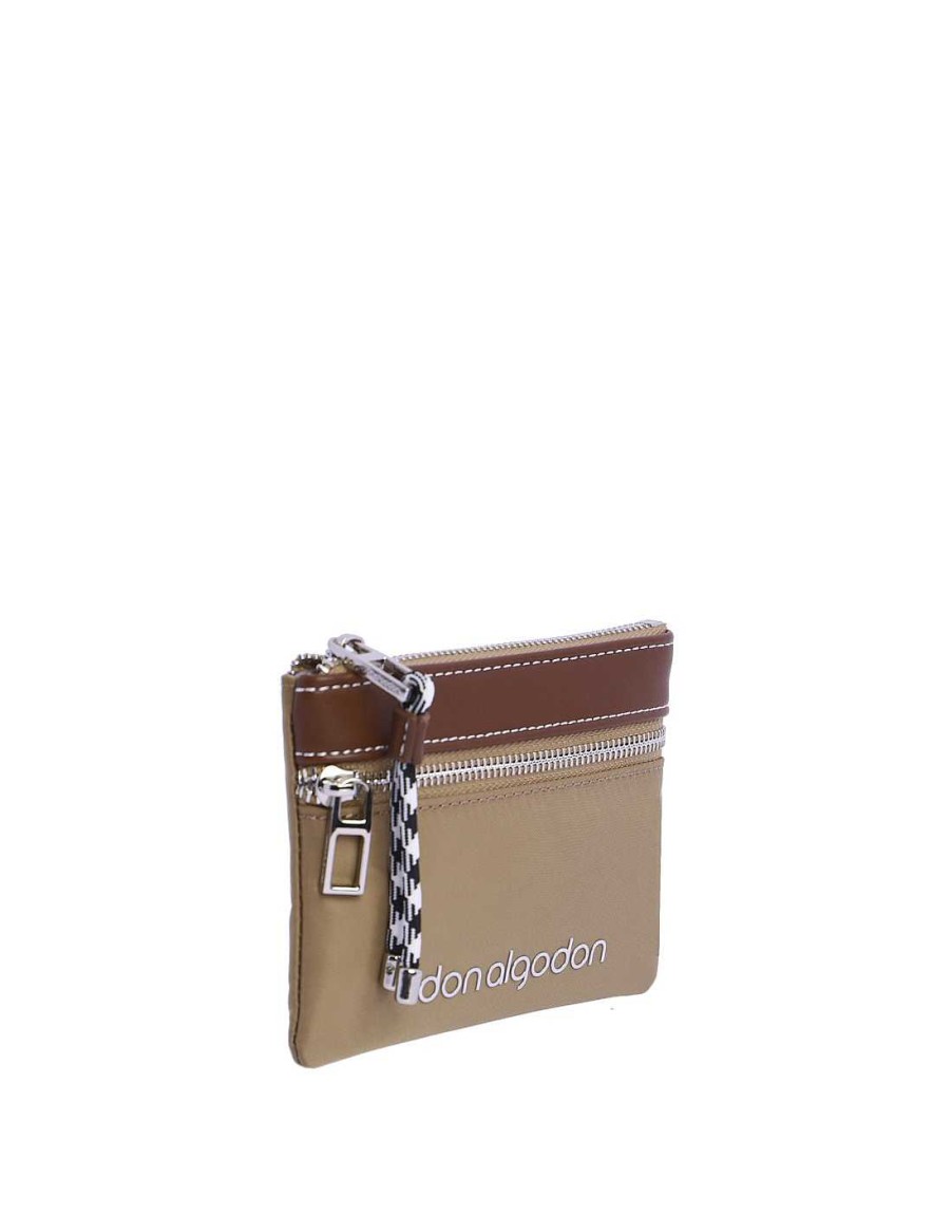 Carteras DON ALGODON | Monedero Para Mujer Don Algodon Maria Con Cremallera Beige