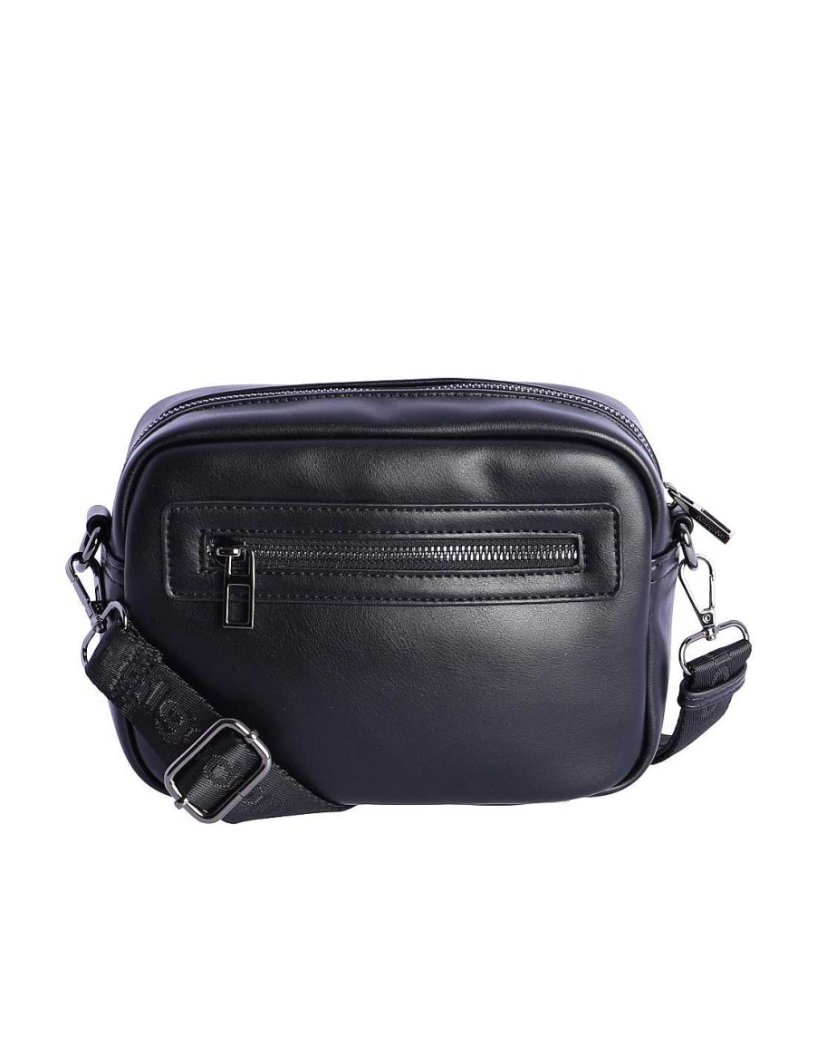 Bolsos DON ALGODON | Bolso Bandolera Para Mujer Don Algodon Edelia De Piel Sintetica Con Cremallera Negro