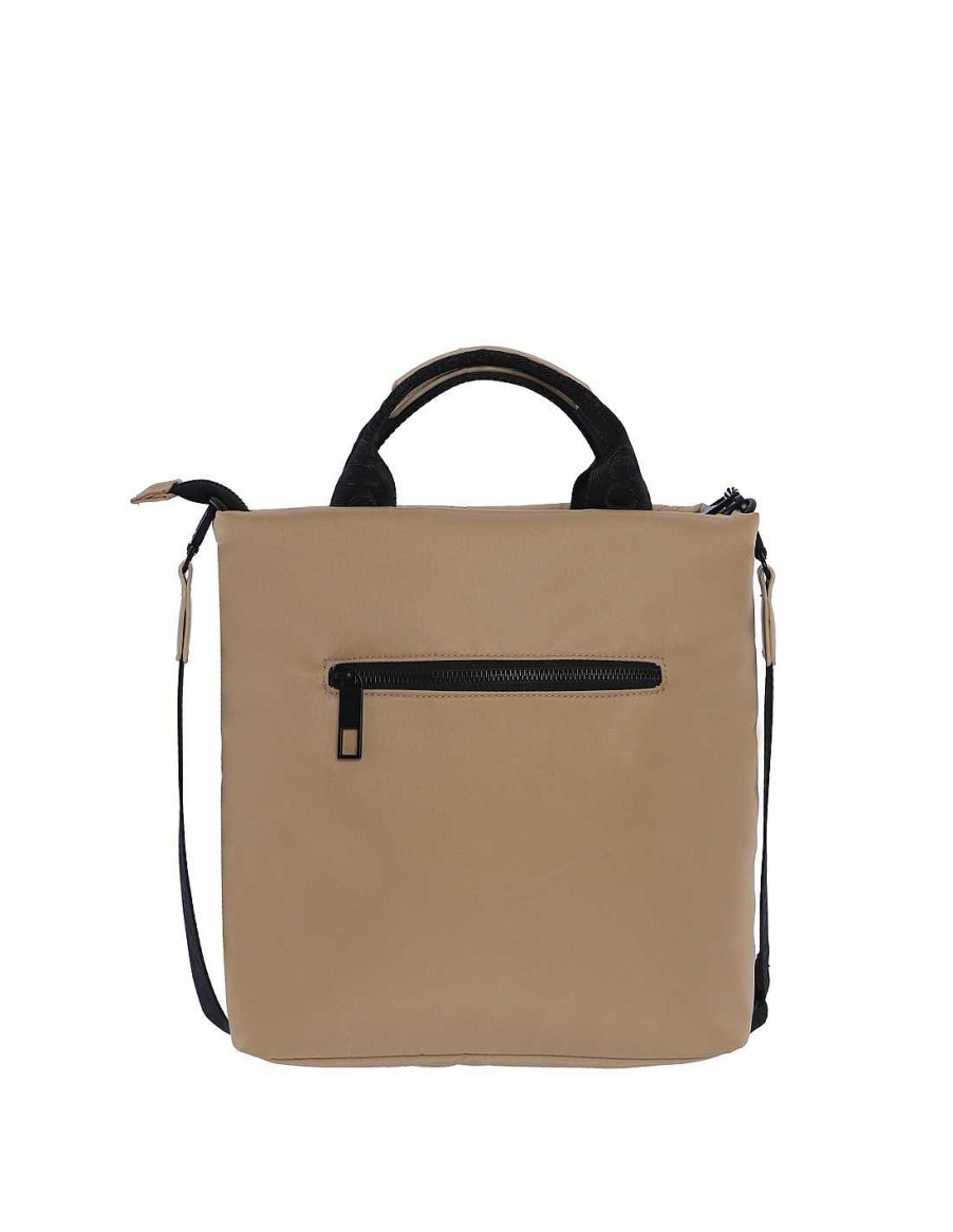 Bolsos CORONEL TAPIOCCA | Bolso De Mano Para Mujer Coronel Tapiocca Persefone De Nylon Con Cremallera Beige