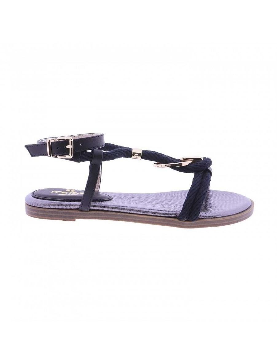 Calzado FOR TIME | Sandalia Plana Ss9203 De For Time Negro