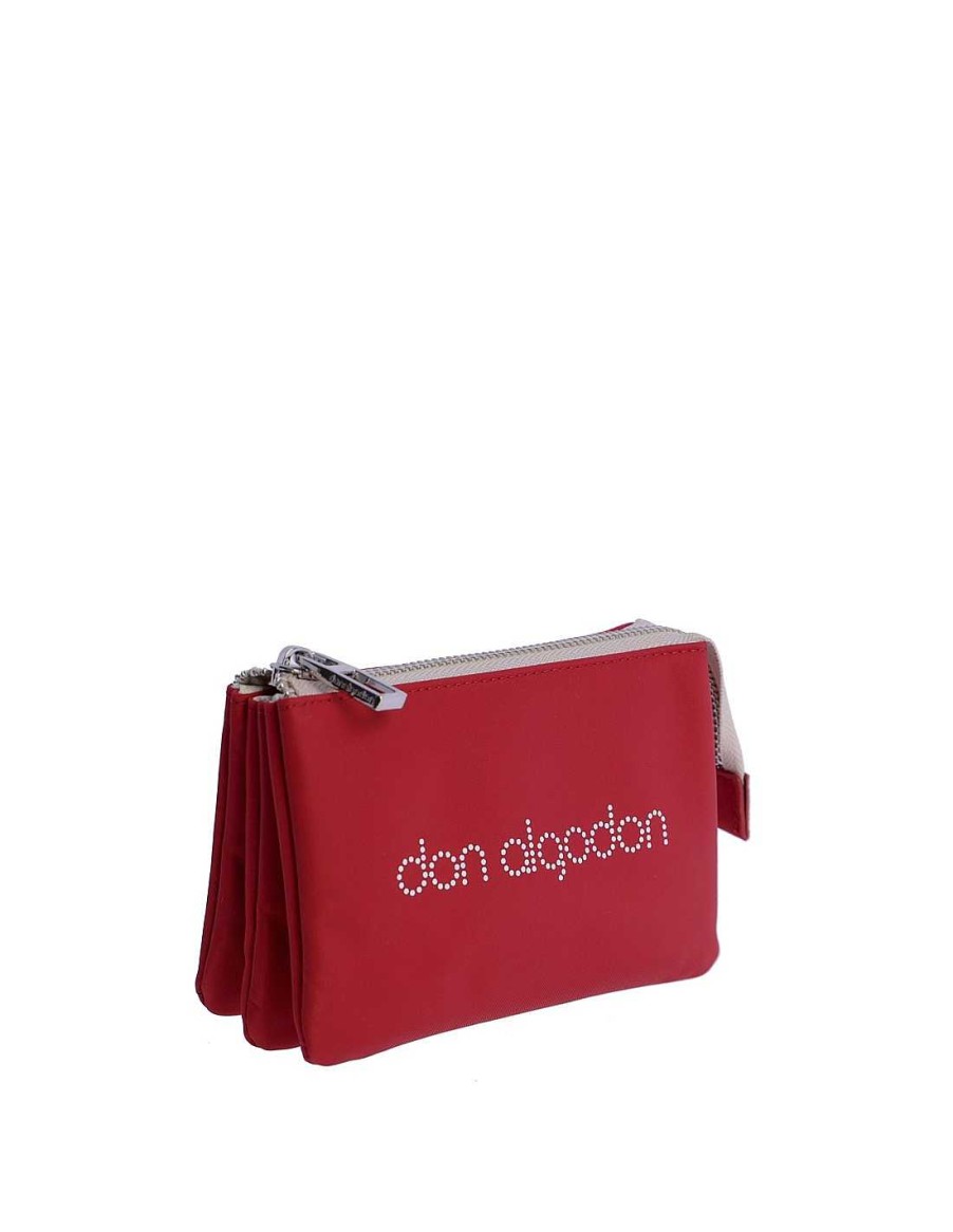 Bolsos DON ALGODON | Monedero Para Mujer Don Algodon Montserrat Con Cremallera Rojo