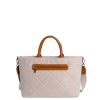 Bolsos Fun&Basics | Bolso De Mano Para Mujer Fun&Basics Orfilia De Piel Sintetica Con Cremallera Beige