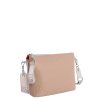 Bolsos Fun&Basics | Bolso Bandolera Para Mujer Fun&Basics Joana De Piel Sintetica Con Cremallera Beige