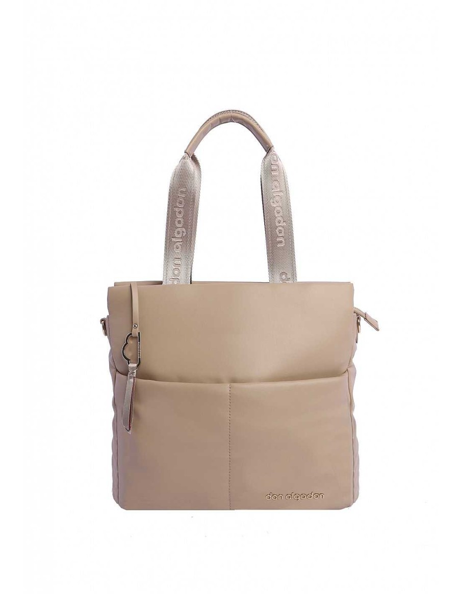 Bolsos DON ALGODON | Bolso Shopper Para Mujer Don Algodon Samy De Piel Sintetica Beige