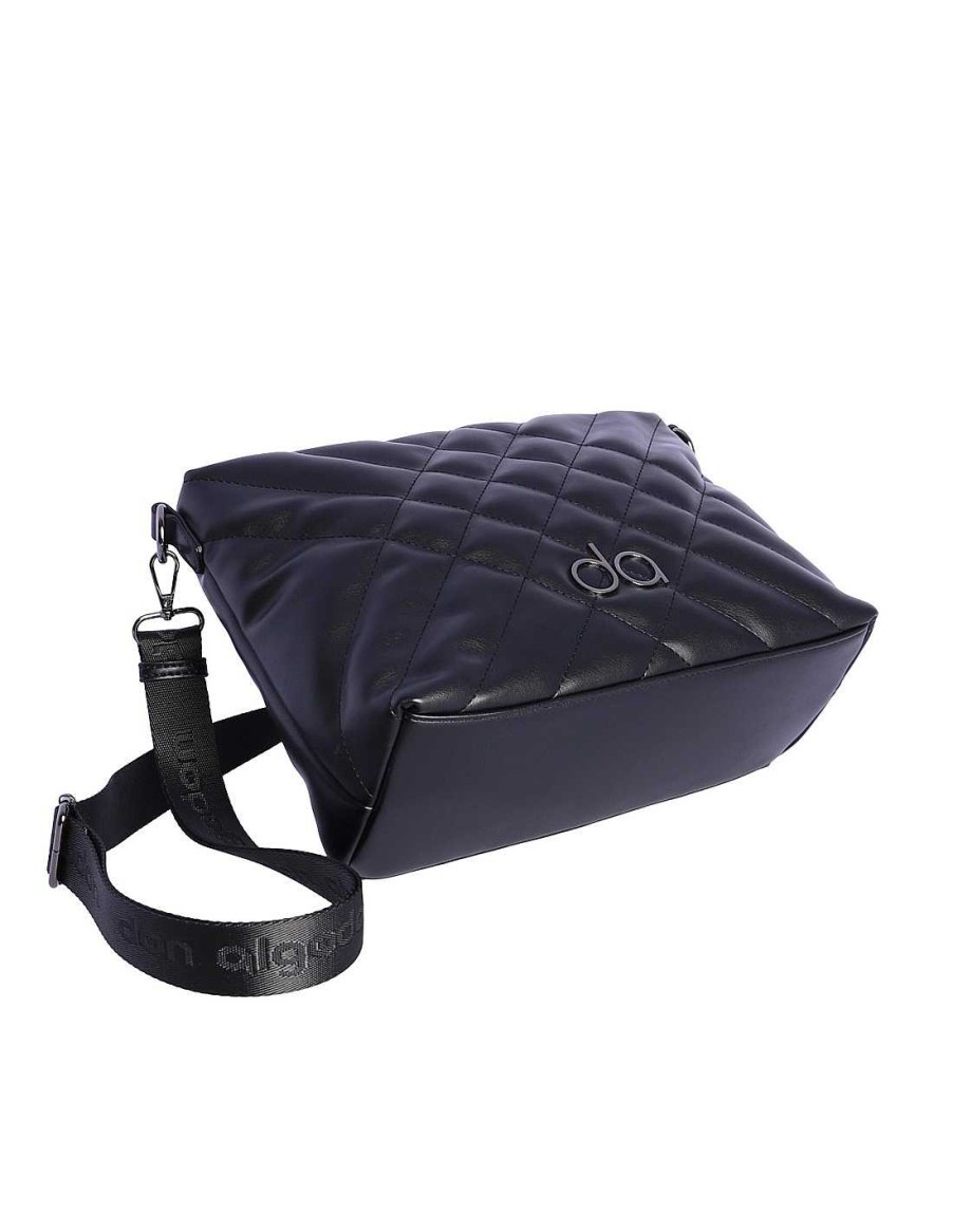 Bolsos DON ALGODON | Bolso Bandolera Para Mujer Don Algodon Edna De Piel Sintetica Con Cremallera Negro