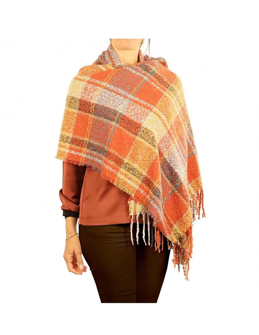 Complementos EFERRI | Pashmina Filo De Eferri Naranja