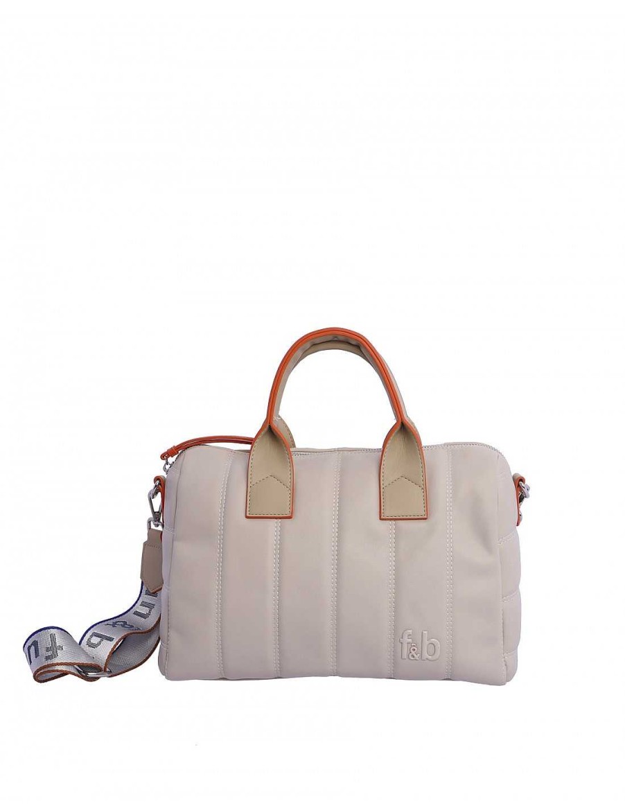 Bolsos Fun&Basics | Bolso De Mano Para Mujer Fun And Basics Katy De Piel Sintetica Beige