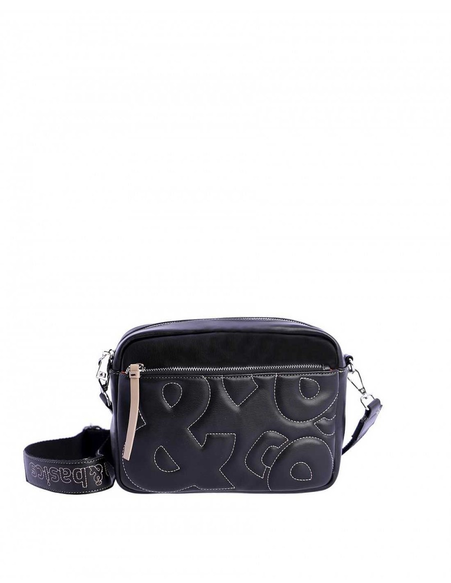 Bolsos Fun&Basics | Bolso Bandolera Para Mujer Fun & Basics Sheila De Piel Sintetica Negro