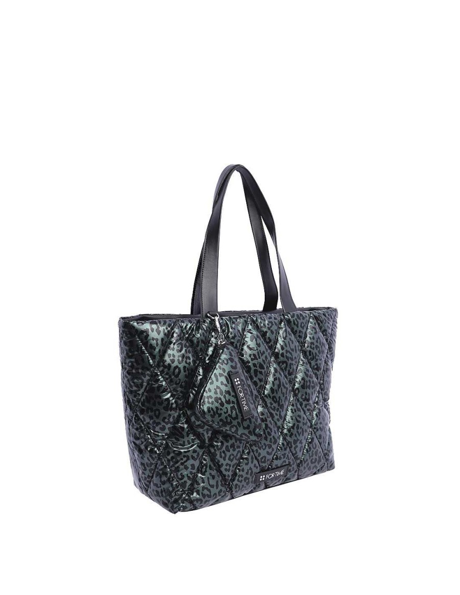 Bolsos FOR TIME | Bolso Shopper Para Mujer For Time Iracema De Nyon Tecnico Verde