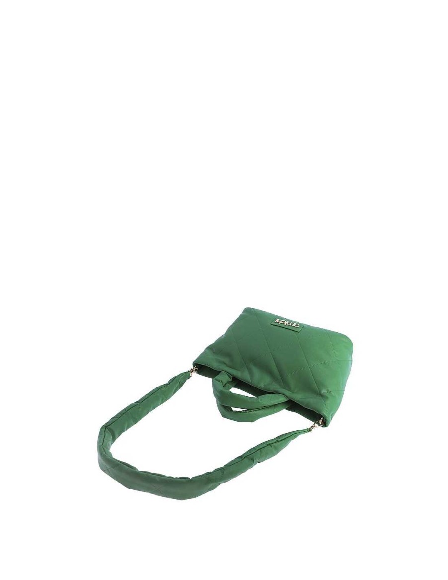 Bolsos AMICHI | Bolso De Mano Para Mujer Amichi Penelope De Piel Sintetica Con Cremallera Verde