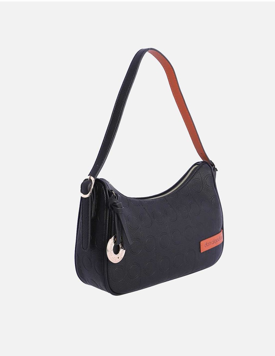 Bolsos DON ALGODON | Bolso De Hombro Para Mujer Don Algodon Elba Con Cremallera Negro