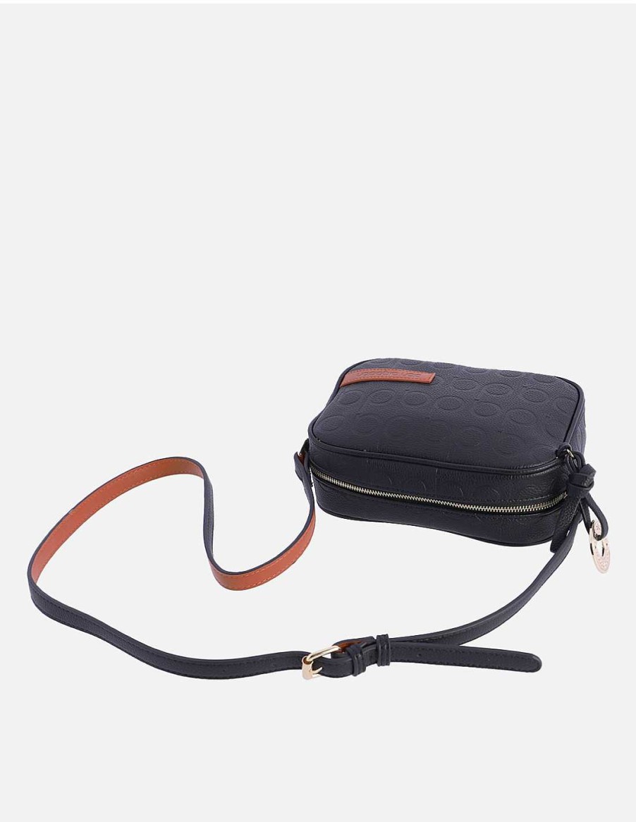 Bolsos DON ALGODON | Bolso Bandolera Para Mujer Don Algodon Elda Con Cremallera Negro