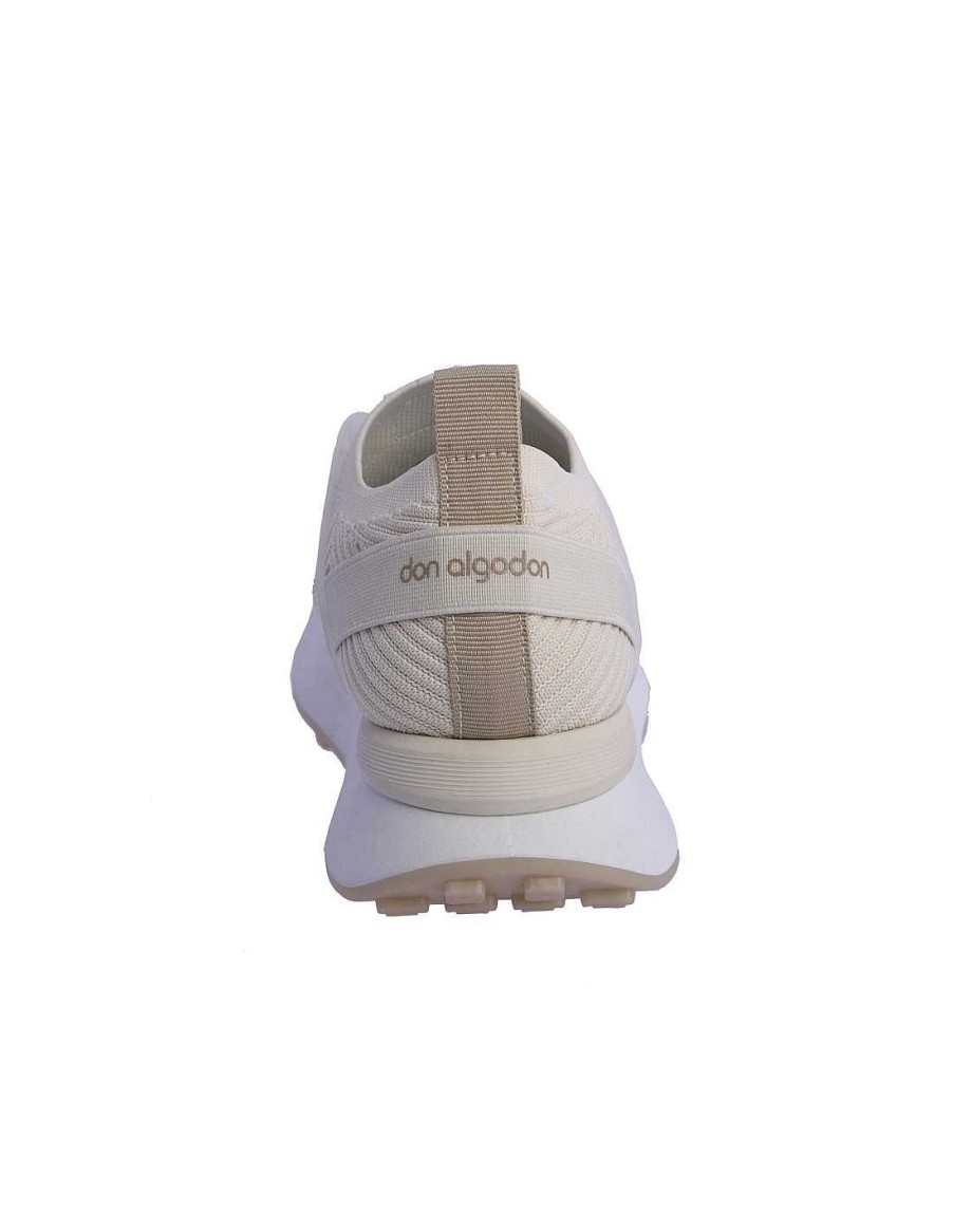 Calzado DON ALGODON | Zapatillas Deportivas Para Mujer Don Algodon Magali De Malla Elastica Beige