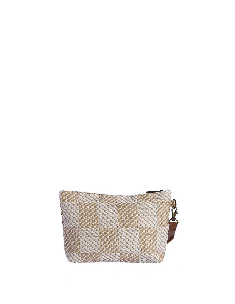 Bolsos DON ALGODON | Neceser De Playa Para Mujer Don Algodon Roseta Con Cremallera Beige