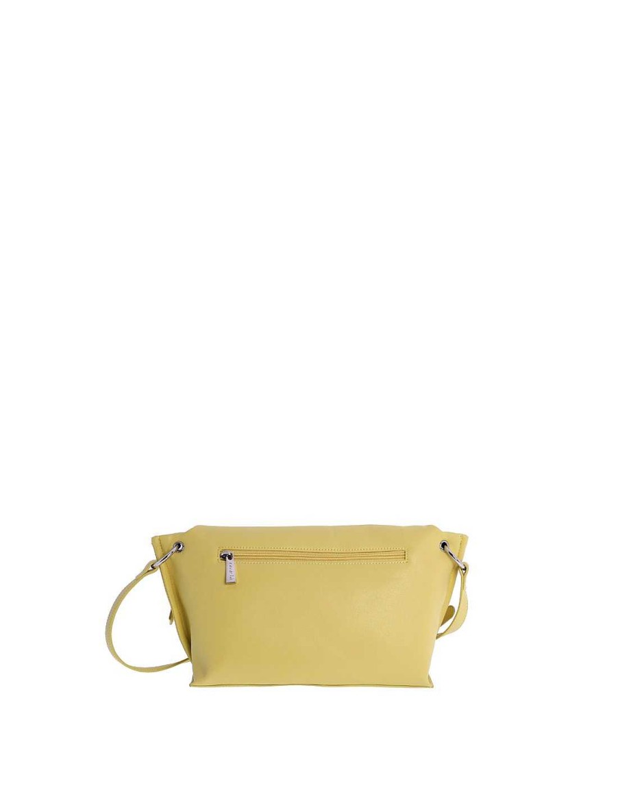 Bolsos AMICHI | Bolso Bandolera Para Mujer Amichi Pascuala De Piel Sintetica Con Cremallera Amarillo