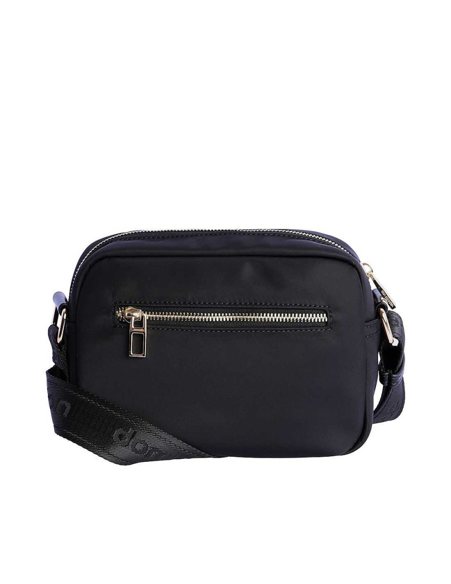 Bolsos DON ALGODON | Bolso Bandolera Para Mujer Don Algodon Eleonor De Nylon Con Cremallera Negro