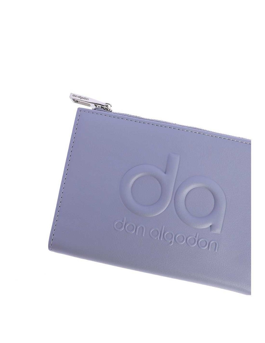 Bolsos DON ALGODON | Monedero Para Mujer Don Algodon Marcela Con Cremallera Azul