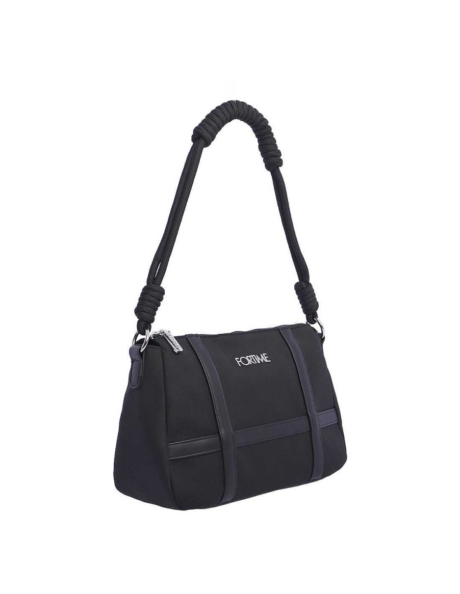 Bolsos FOR TIME | Bolso De Hombro Para Mujer For Time Hosana De Suede Negro