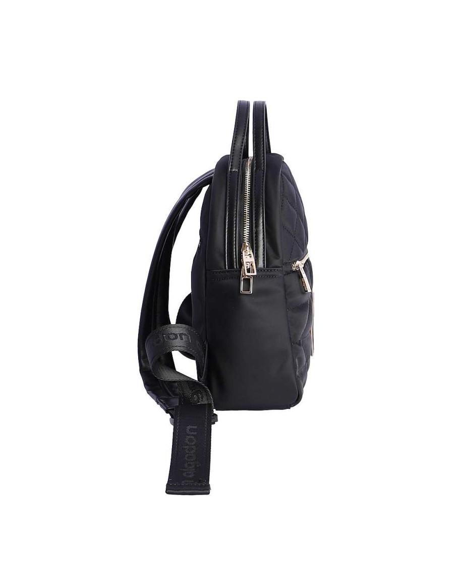 Bolsos DON ALGODON | Mochila Para Mujer Don Algodon Eira De Nylon Con Cremallera Negro