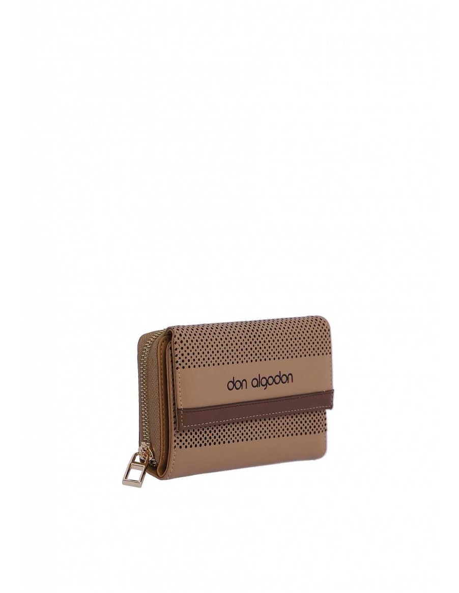 Carteras DON ALGODON | Monedero Para Mujer Don Algodon Jadira De Piel Sintetica Beige