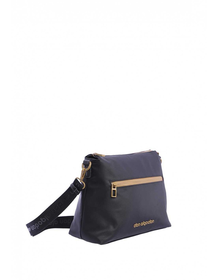 Bolsos DON ALGODON | Bolso Bandolera Para Mujer Don Algodon Selma De Nylon Negro