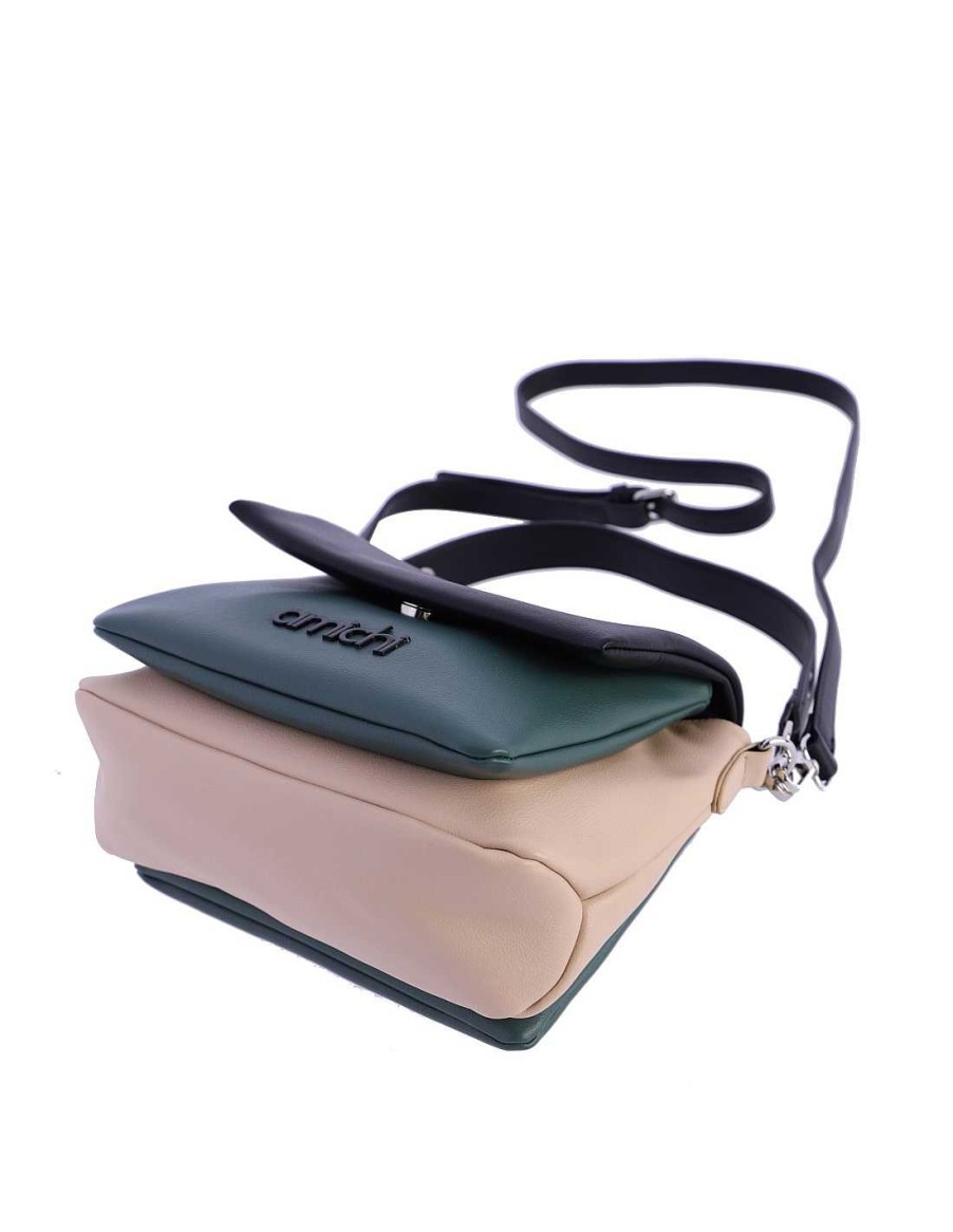 Bolsos AMICHI | Bolso De Hombro Para Mujer Amichi Alegria De Sintetico Con Cremallera Verde