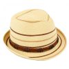 Complementos EFERRI | Sombrero Fedora Cercal De Eferri Natural