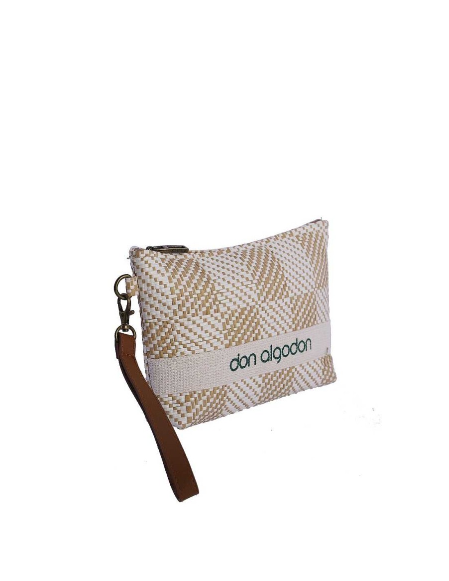 Bolsos DON ALGODON | Neceser De Playa Para Mujer Don Algodon Roseta Con Cremallera Beige