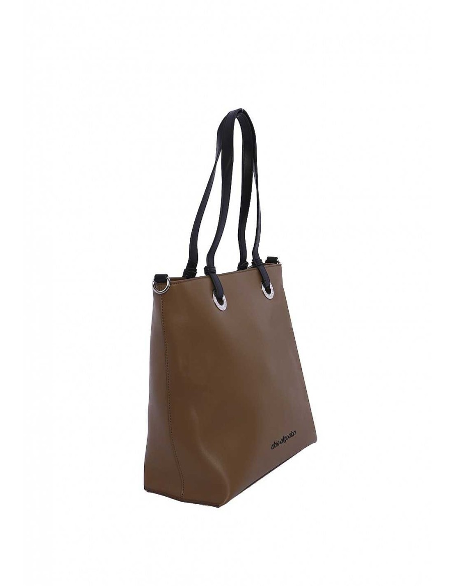 Bolsos DON ALGODON | Bolso Shopper Para Mujer Don Algodon Sani De Piel Sintetica Camel