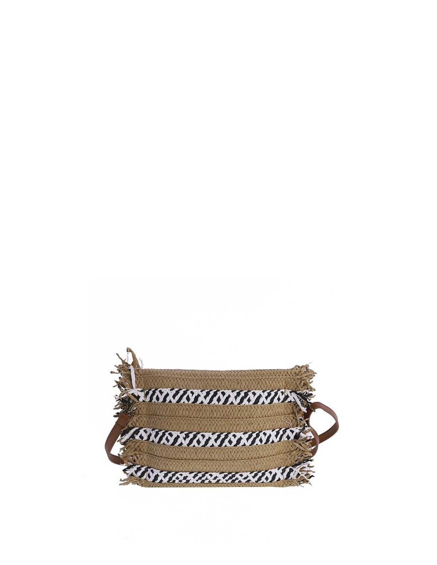 Bolsos DON ALGODON | Bolso Bandolera Nature Para Mujer Don Algodon Shadia Con Cremallera Natural