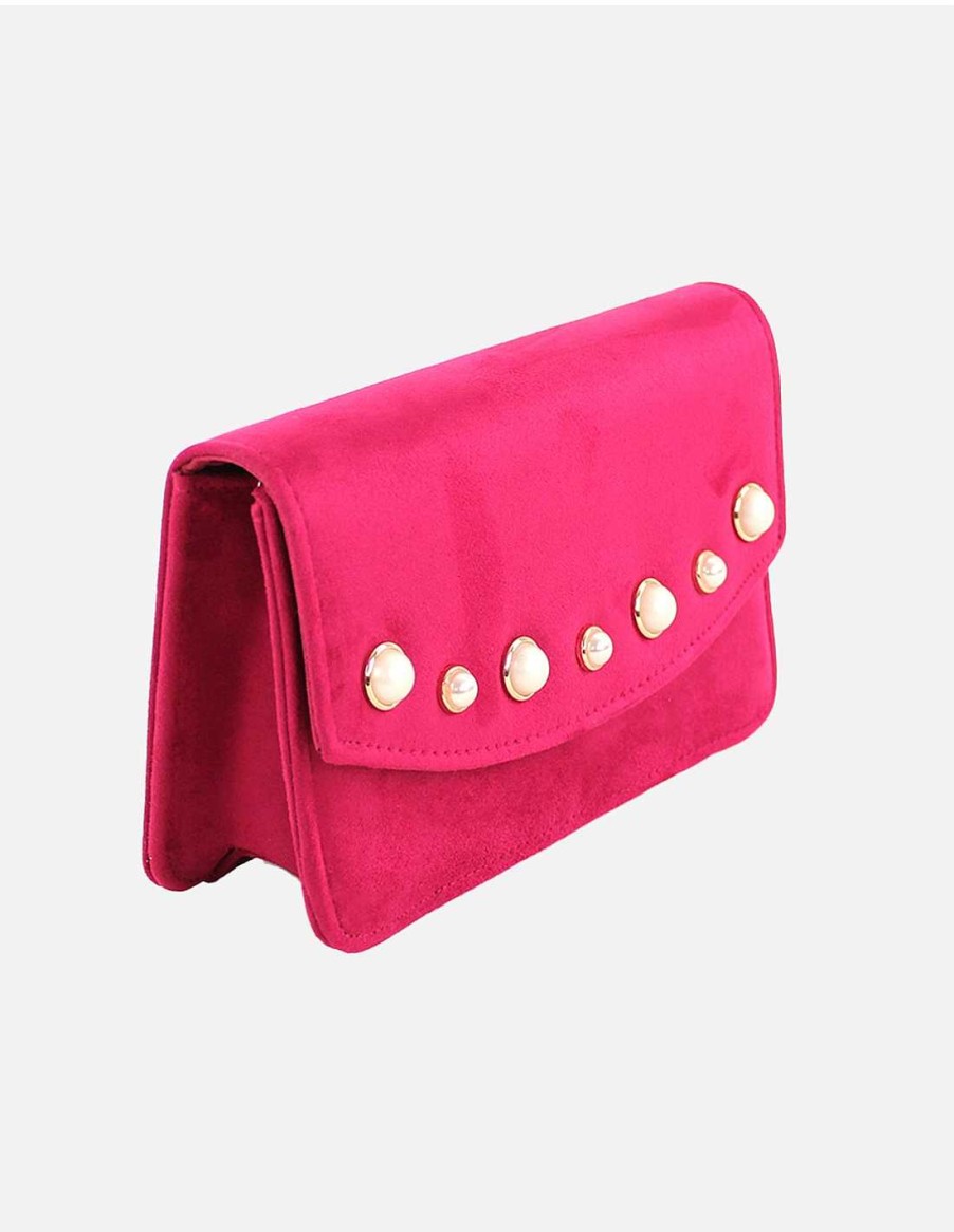 Bolsos EFERRI | Bolso De Fiesta Perlas De Eferri Fucsia