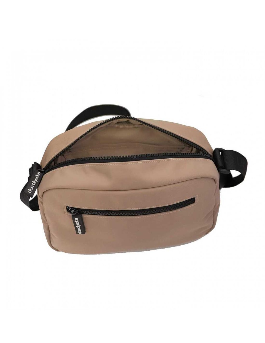 Bolsos DON ALGODON | Bolso Bandolera De Mujer Don Algodon Zeno De Nylon Beige