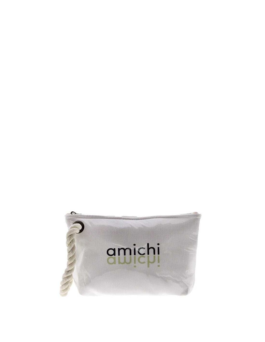 Bolsos AMICHI | Neceser De Playa Para Mujer Amichi Servodea Con Cremallera Natural