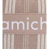 Bolsos AMICHI | Bolso De Hombro Para Mujer Amichi Peleas De Materiales Naturales Con Cremallera Beige