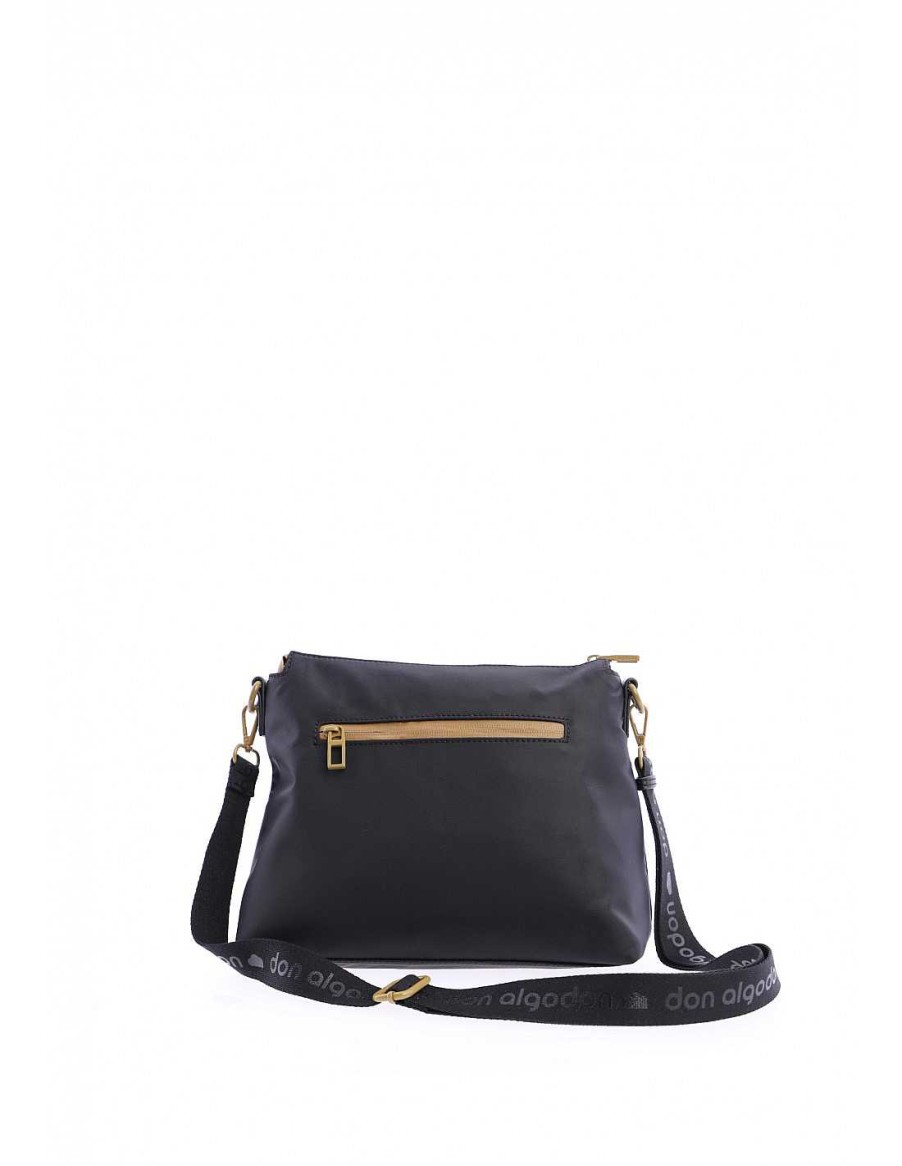 Bolsos DON ALGODON | Bolso Bandolera Para Mujer Don Algodon Selma De Nylon Negro