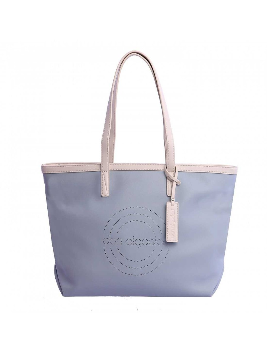 Bolsos DON ALGODON | Bolso Shopper Para Mujer Don Algodon Garda De Piel Sintetica Azul