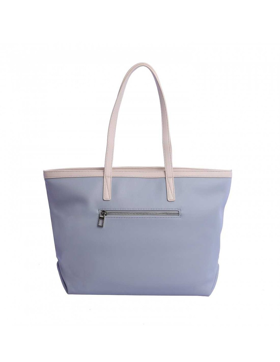 Bolsos DON ALGODON | Bolso Shopper Para Mujer Don Algodon Garda De Piel Sintetica Azul