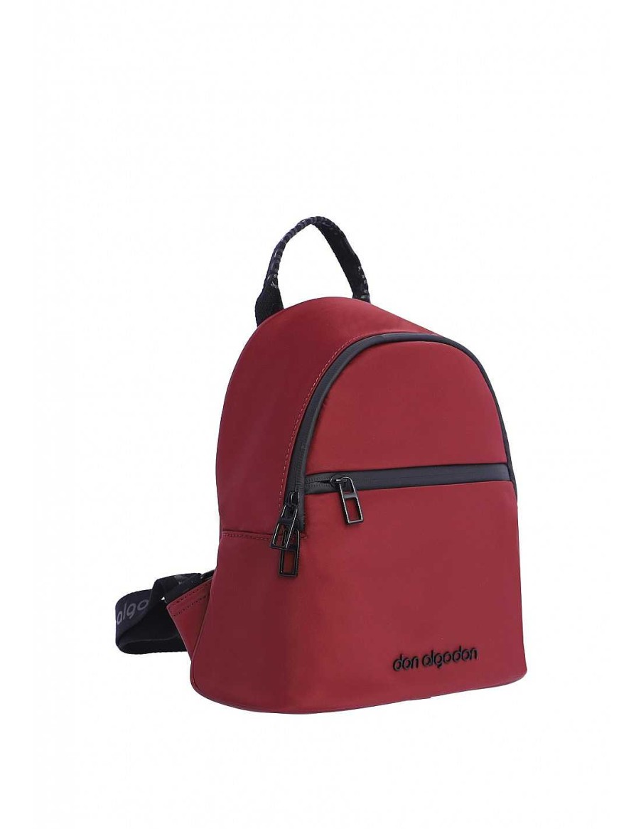 Bolsos DON ALGODON | Mochila Para Mujer Don Algodon Selena De Nylon Burdeos