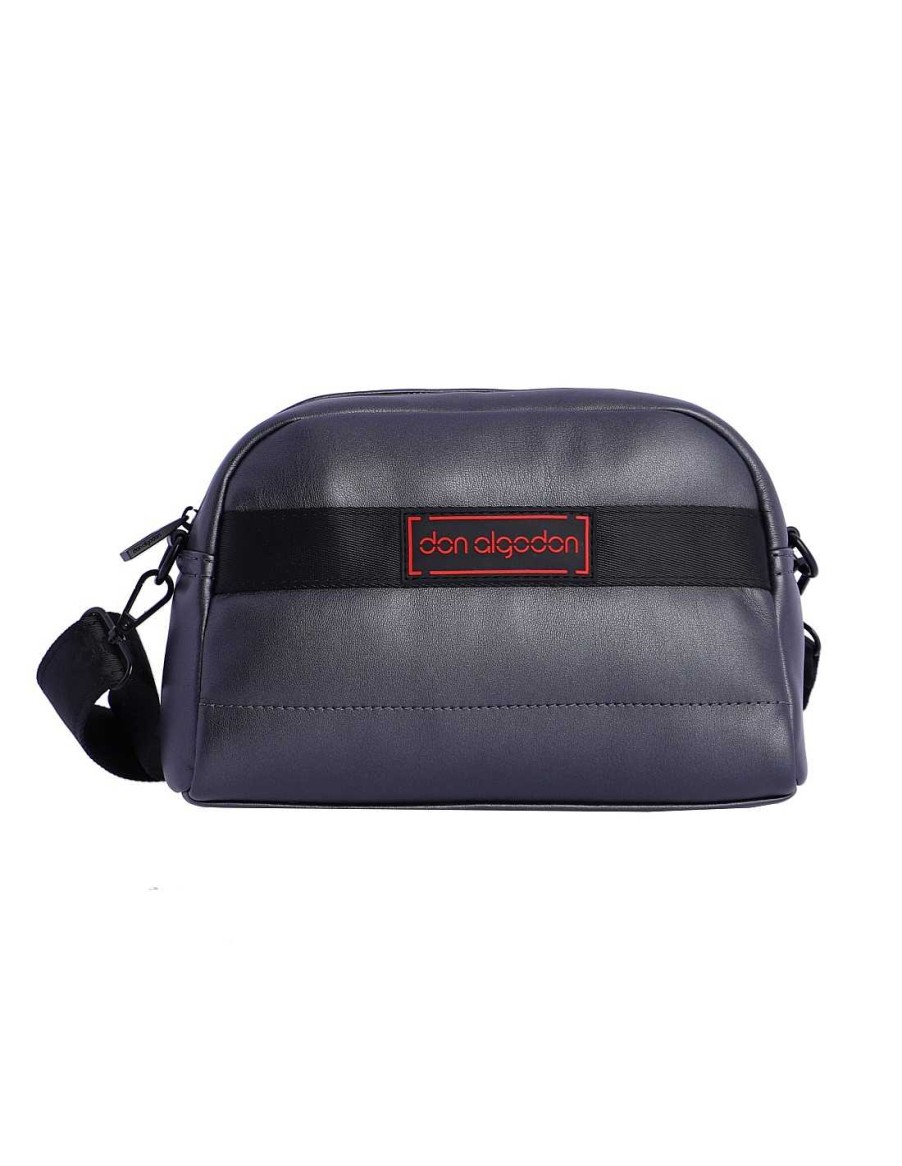 Bolsos DON ALGODON | Bolso Bandolera Para Mujer Don Algodon Zenit Textil Con Cremallera Negro