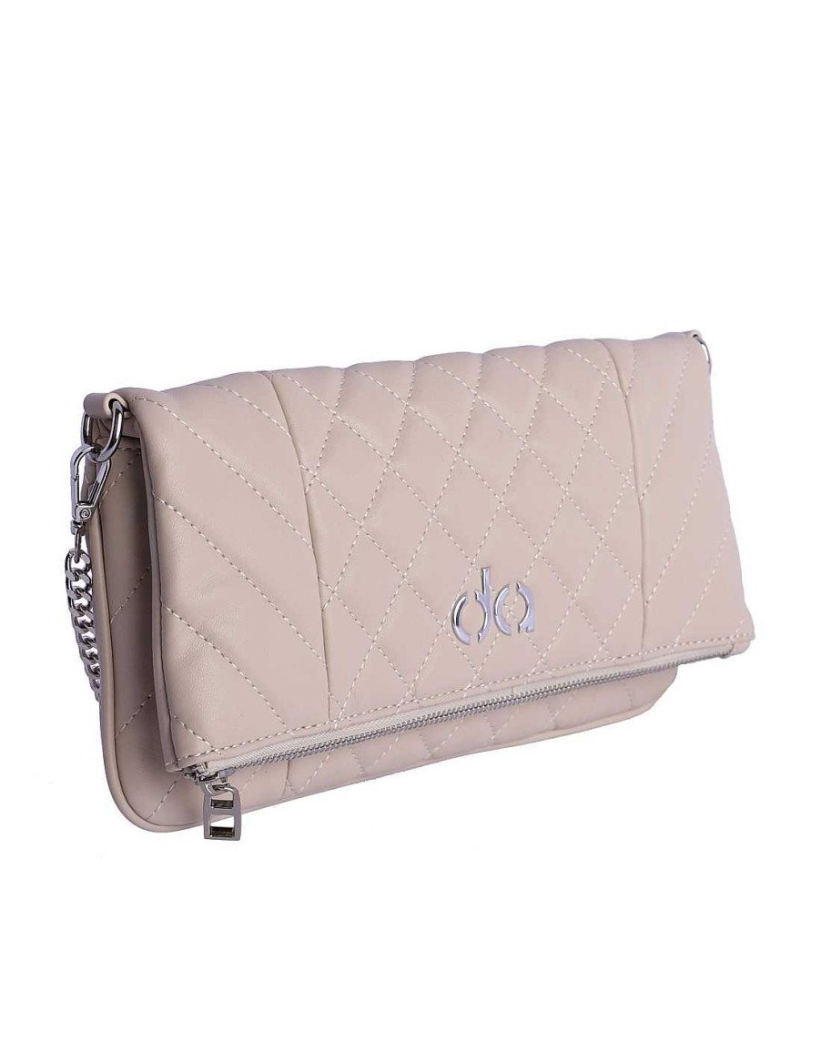 Bolsos DON ALGODON | Bolso Bandolera Para Mujer Don Algodon Elisa Con Cremallera Beige