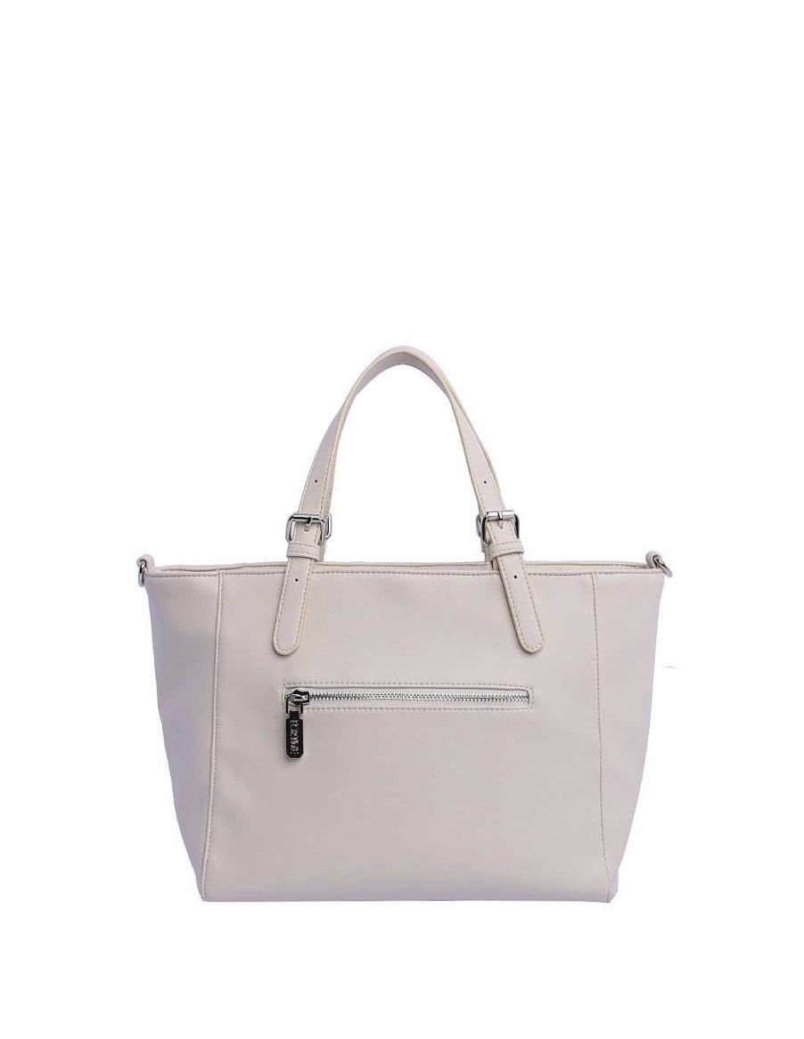 Bolsos FOR TIME | Bolso De Mano Para Mujer For Time Helga De Piel Sintetica Beige