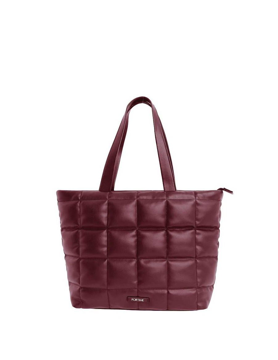 Bolsos FOR TIME | Bolso Shopper Para Mujer For Time Indira De Pu Rojo