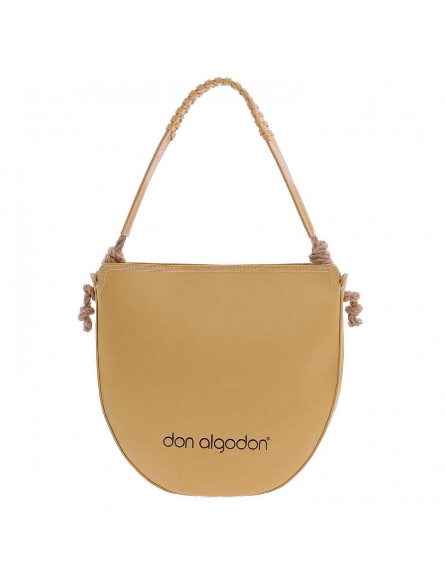 Bolsos DON ALGODON | Bolso Hobo Para Mujer Don Algodon Nidia De Piel Sintetica Con Cremallera Mostaza