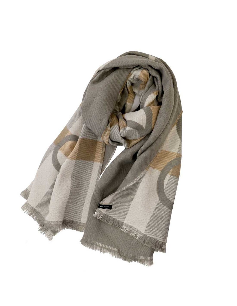 Complementos DON ALGODON | Bufanda Para Mujer Don Algodon Felicia Rectangular En Varios Tonos Es Y Beige Gris