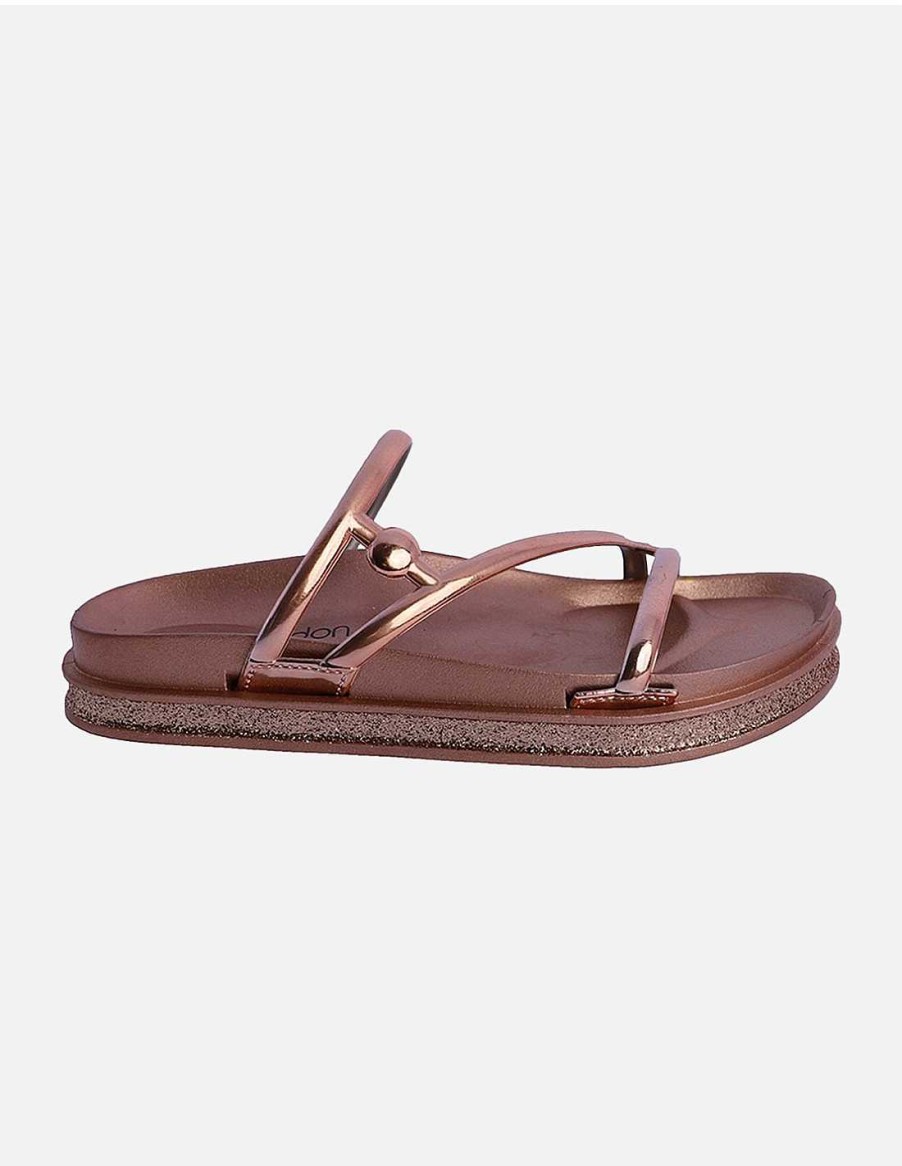 Calzado DON ALGODON | Chanclas De Agua Para Mujer Don Algodon Atenas De Pvc Bronce