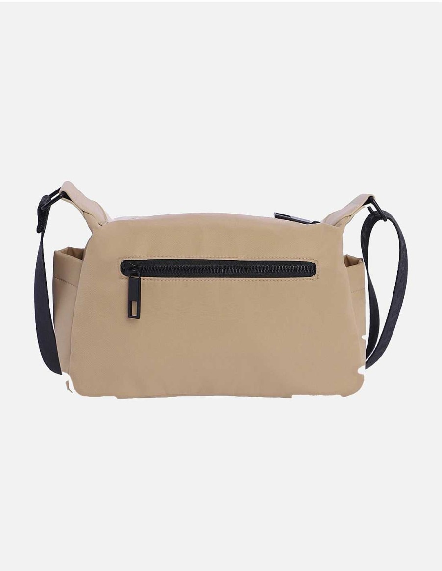 Bolsos CORONEL TAPIOCCA | Bolso De Bandolera Para Mujer Coronel Tapiocca Pusina De Nylon Con Cremallera Beige