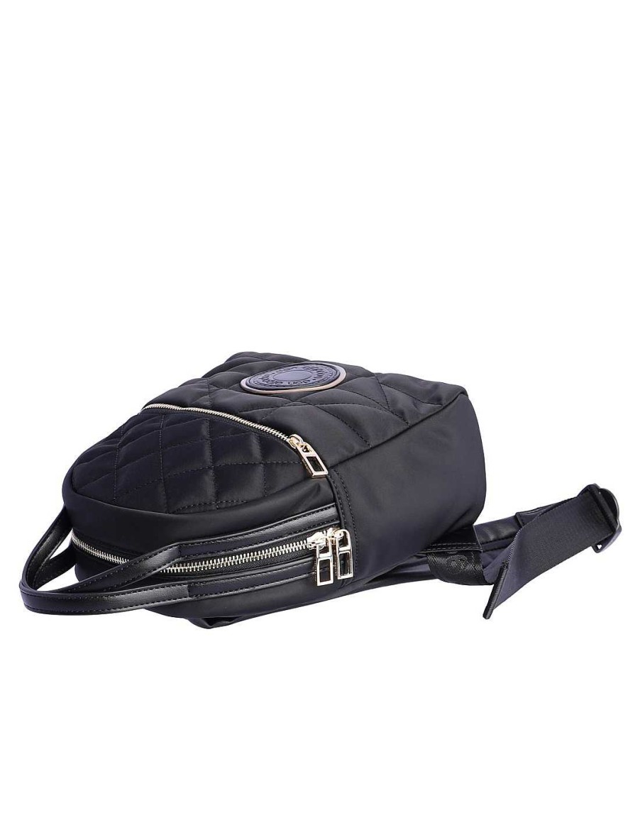 Bolsos DON ALGODON | Mochila Para Mujer Don Algodon Eira De Nylon Con Cremallera Negro