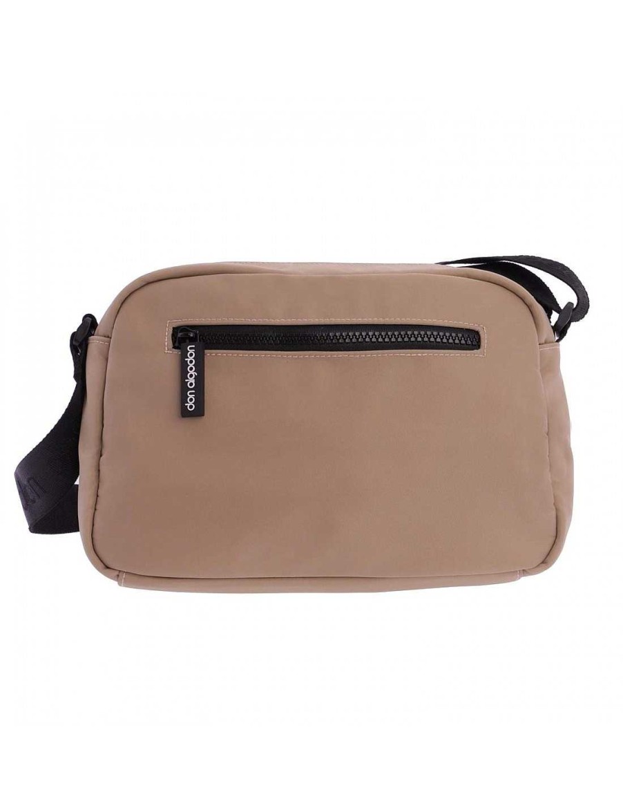 Bolsos DON ALGODON | Bolso Bandolera De Mujer Don Algodon Zeno De Nylon Beige