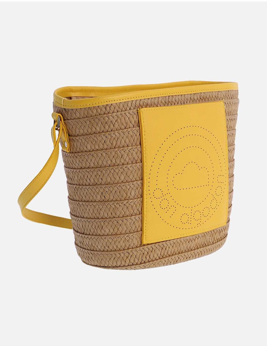 Bolsos DON ALGODON | Bolso Bandolera Nature Para Mujer Don Algodon Suceso Con Cremallera Amarillo