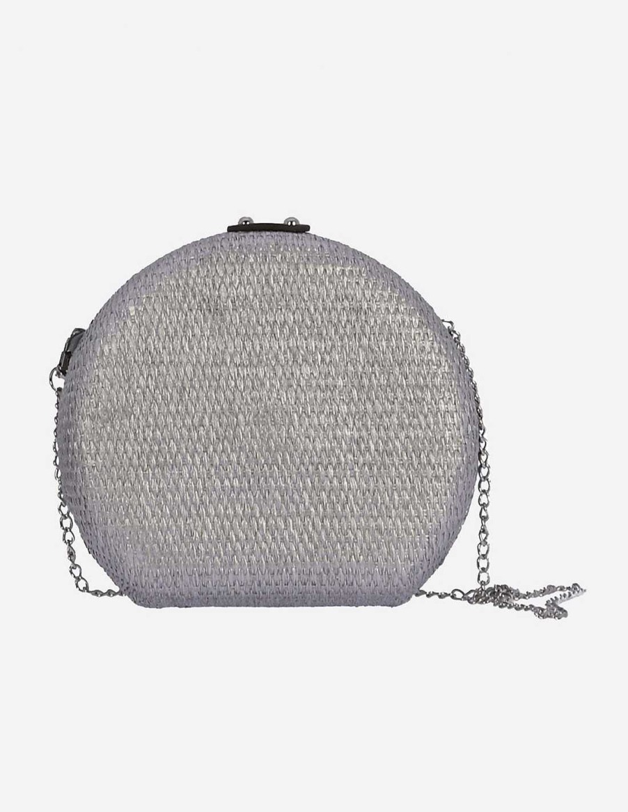 Bolsos EFERRI | Bandolera Redonda De Papel Kink De Eferri Gris